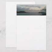 Zonsopkomst in St. Thomas II Cruise Zeegezicht Briefpapier (Voorkant / Achterkant)