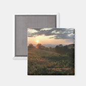 Zonsopkomst in Vermont Magnet Magneet (Voorkant / Achterkant)