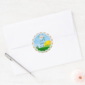 Zonsopkomst met Daisy Border ~ Get Well Sticker (Envelop)