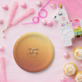 Zonsopkomst Zonsondergang Ombre Gradiënt Papieren Bordje (Feest)