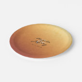 Zonsopkomst Zonsondergang Ombre Gradiënt Papieren Bordje (Gekanteld)