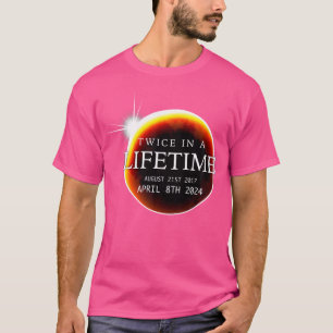 Zonsverduistering 04.08.24 Twee keer in een leven T-shirt