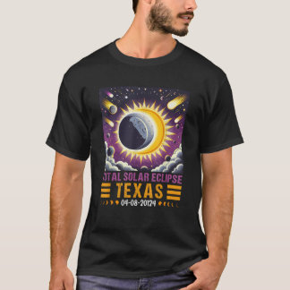 Zonsverduistering 2024 Amerikaanse Totaliteit Staa T-shirt