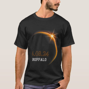 Zonsverduistering 2024 Buffel totaliteit voorjaar T-shirt