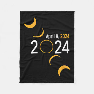 Zonsverduistering 2024 fleece deken