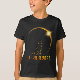 Zonsverduistering 2024 Hond Totaal 1 T-shirt