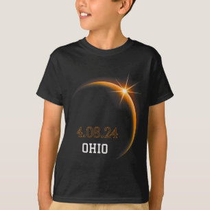 Zonsverduistering 2024 Ohio totaliteit voorjaar 4. T-shirt