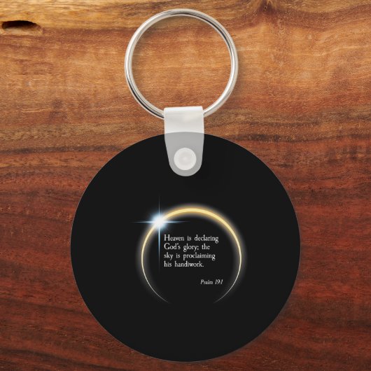 Zonsverduistering 2024 - Psalm 191 Sleutelhanger (Voorkant)