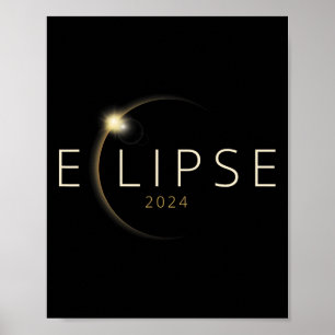 Zonsverduistering 2024 Totale Zonsverduistering 4. Poster