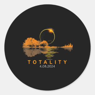 Zonsverduistering 2024 Totale Zonsverduistering 4. Ronde Sticker
