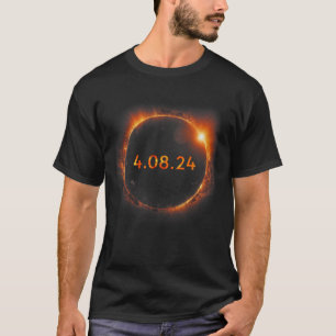 Zonsverduistering 2024 Totale Zonsverduistering 4. T-shirt