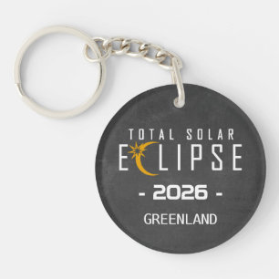 Zonsverduistering 2026 Totaliteit Sleutelhanger