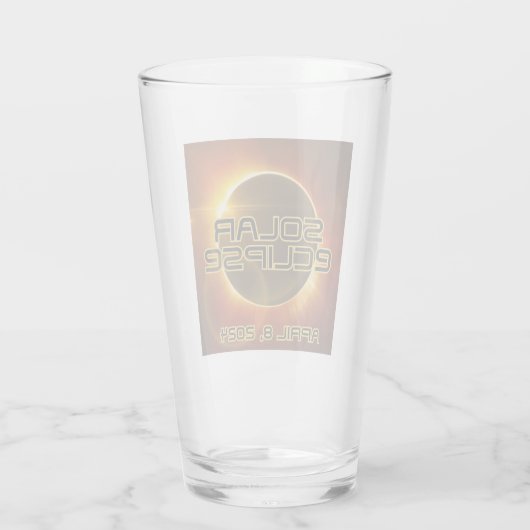 Zonsverduistering 8 april 2024 glas (Achterkant)