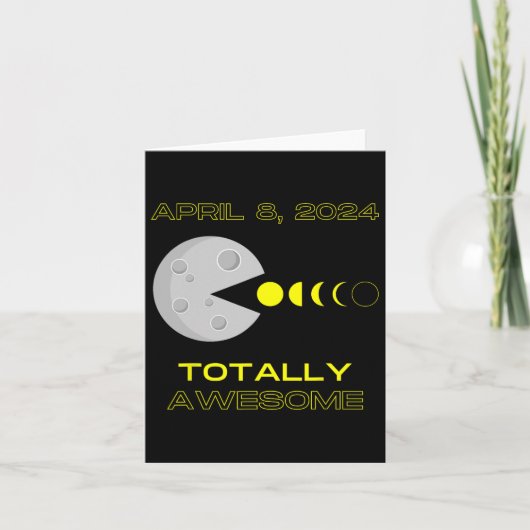 Zonsverduistering - 8 april kaart (Voorkant)