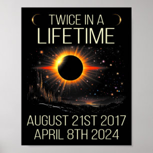 Zonsverduistering Astronomie twee keer in Leven 20 Poster