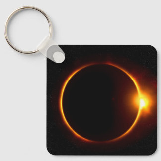 Zonsverduistering Donkere Zon & Maan Sleutelhanger
