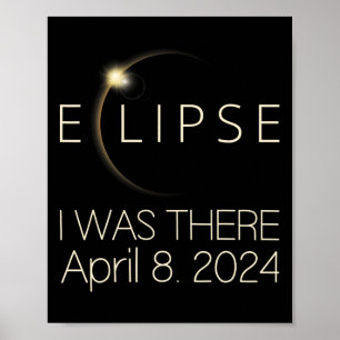 Zonsverduistering Ik was er 8 april 2024 Totaal Zo Poster