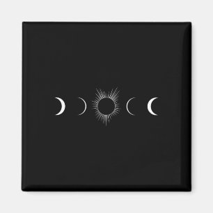 Zonsverduistering Maan Fases Totaliteit Magneet