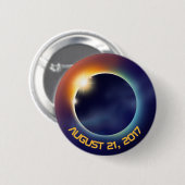 zonsverduistering | sterrenkunde | Ruimte Ronde Button 5,7 Cm (Voorkant /achterkant)