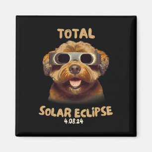 Zonsverduistering T Hond Dragen Zonsverduistering Magneet