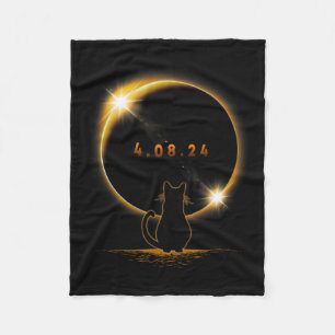 Zonsverduistering T Kat Dragen Zonne-verduistering Fleece Deken