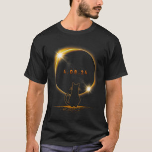 Zonsverduistering T Kat Dragen Zonne-verduistering T-shirt