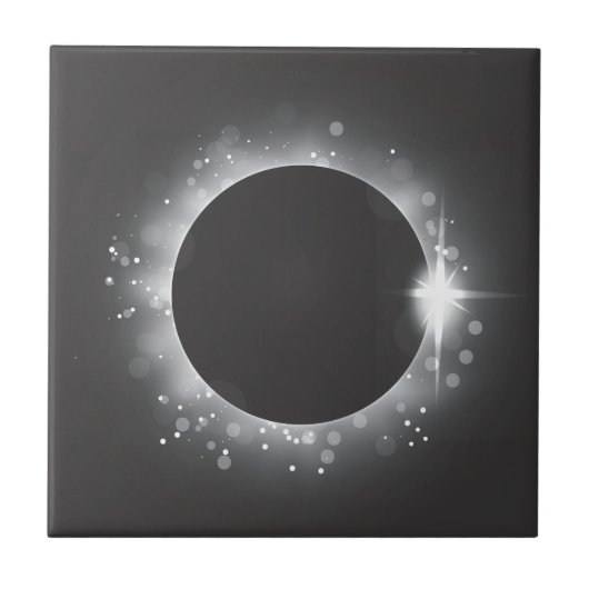 Zonsverduistering Tegeltje (Voorkant)