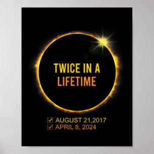 Zonsverduistering twee keer in een leven 2024 Sola Poster