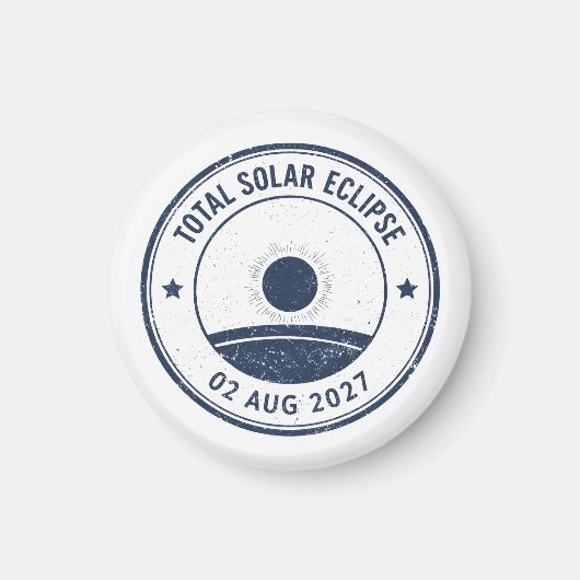 Zonsverduistering van 2 augustus 2027 magneet (Voorkant)
