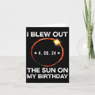 Zonsverduistering Verjaardag Ik blies de zon op mi Kaart