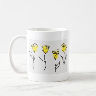 Zonta Coffee Mok Yellow Rose - met UW logo!
