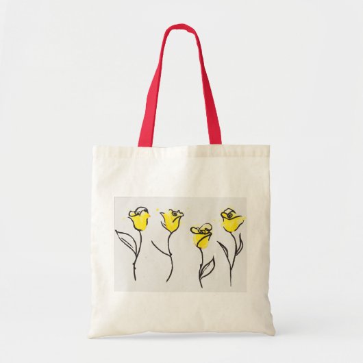 Zonta Yellow Rose Canvas tas (Voorkant)