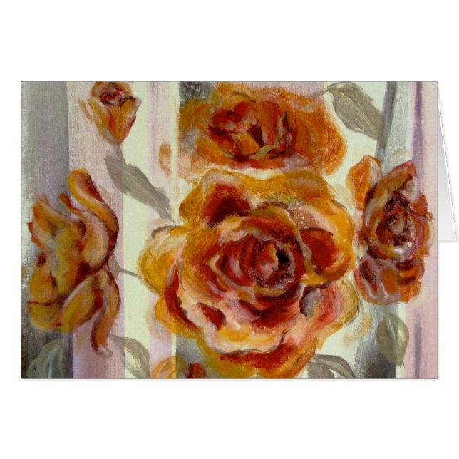Zonta Yellow Rose Composition Card (Voorkant Horizontaal)