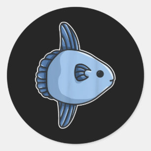 Zonvis Oceaan Zonvis Gewone Mola - Mola Mola Vis Ronde Sticker