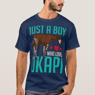 Zoo Animal Africa, gewoon een jongen die van Okapi T-shirt