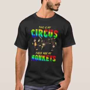 Zoo Animal Dit is mijn circus. Dit zijn mijn apen T-shirt