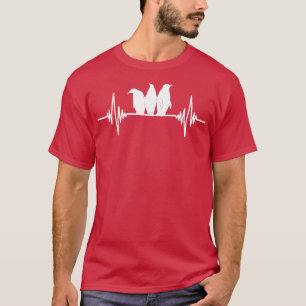 Zoo Animal Heartbeat Gift Penguin T-shirt