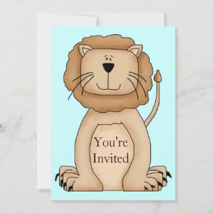Zoo animal sauvage Invitation fête d'anniversaire