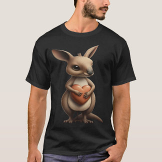 Zoo Animals For Children Cute Kangaroo Australia C T-shirt