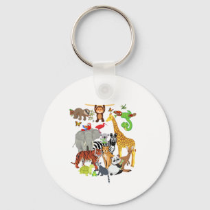 Zoo Animals Wildlife Birthday Party Zoo Day 26 Ani Sleutelhanger