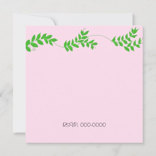 Zoo Animaux Invitation Anniversaire (Dos)