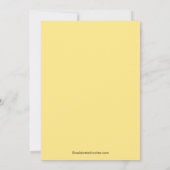 Zoo Animaux Invitation Baby shower (Dos)