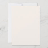 Zoo Animaux Invitation Baby shower (Dos)