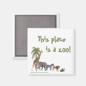 Zoo Animaux Magnet (Recto/Verso)