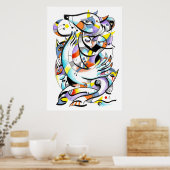 Zoo aquarellen poster (Keuken)