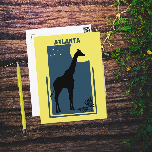 Zoo Atlanta Georgia Giraffe Briefkaart