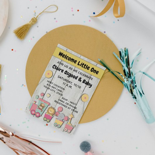 Zoo Baby shower Invitation