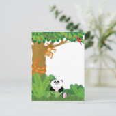 Zoo Border Briefkaart (Staand voorkant)