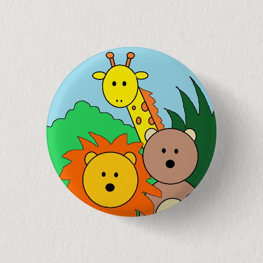 "Zoo"-Button Ronde Button 3,2 Cm (Voorkant)