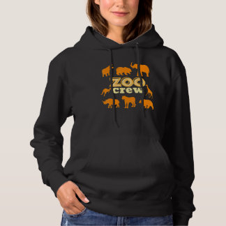 Zoo Crew Safari Dieren Afrikaanse familie Vakantie Hoodie